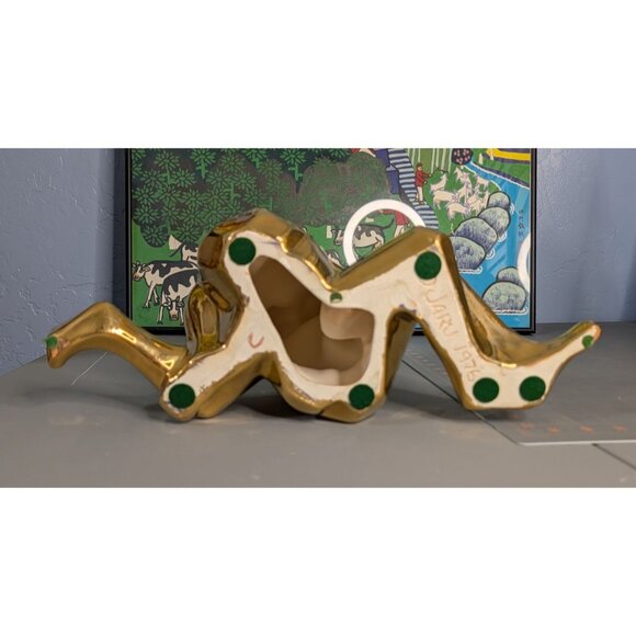 Jaru 1976 Gold Ceramic Lovers Sculpture - Picture 15 of 16